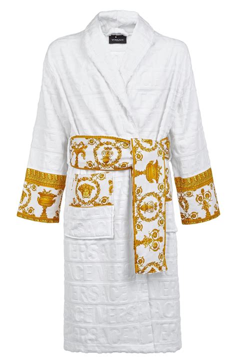 versace off white|versace black and white robe.